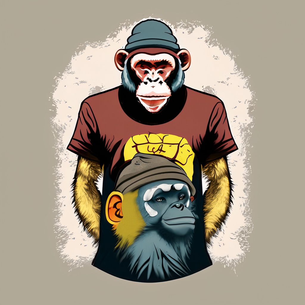 Firefly t-shirt avec singe et bonnet 88557